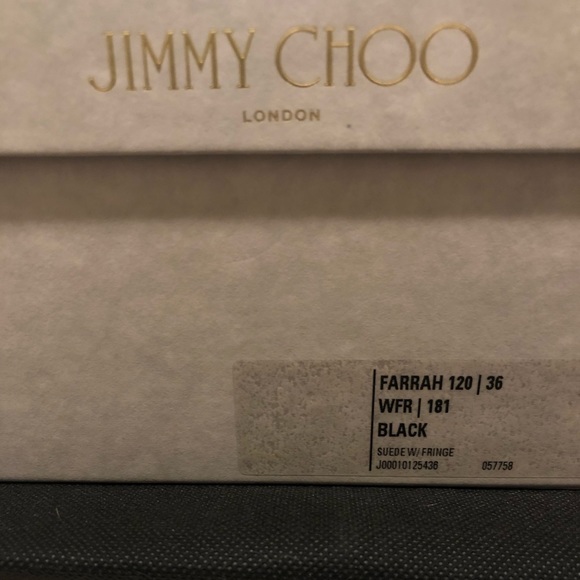 HP⭐️ JIMMY CHOO 120cm heel fringe sandals - Picture 7 of 7